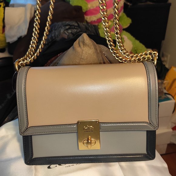 Coach Hutton Colorblock Leather Crossbody Bag - Picture 6 of 6